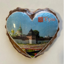 Тульский пряник 150гр Сердце с печатью